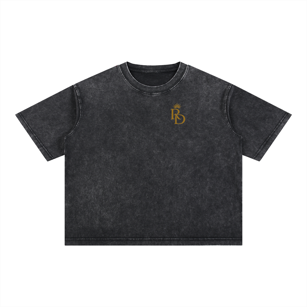 Mineral Wash Boxy Cotton T-Shirt