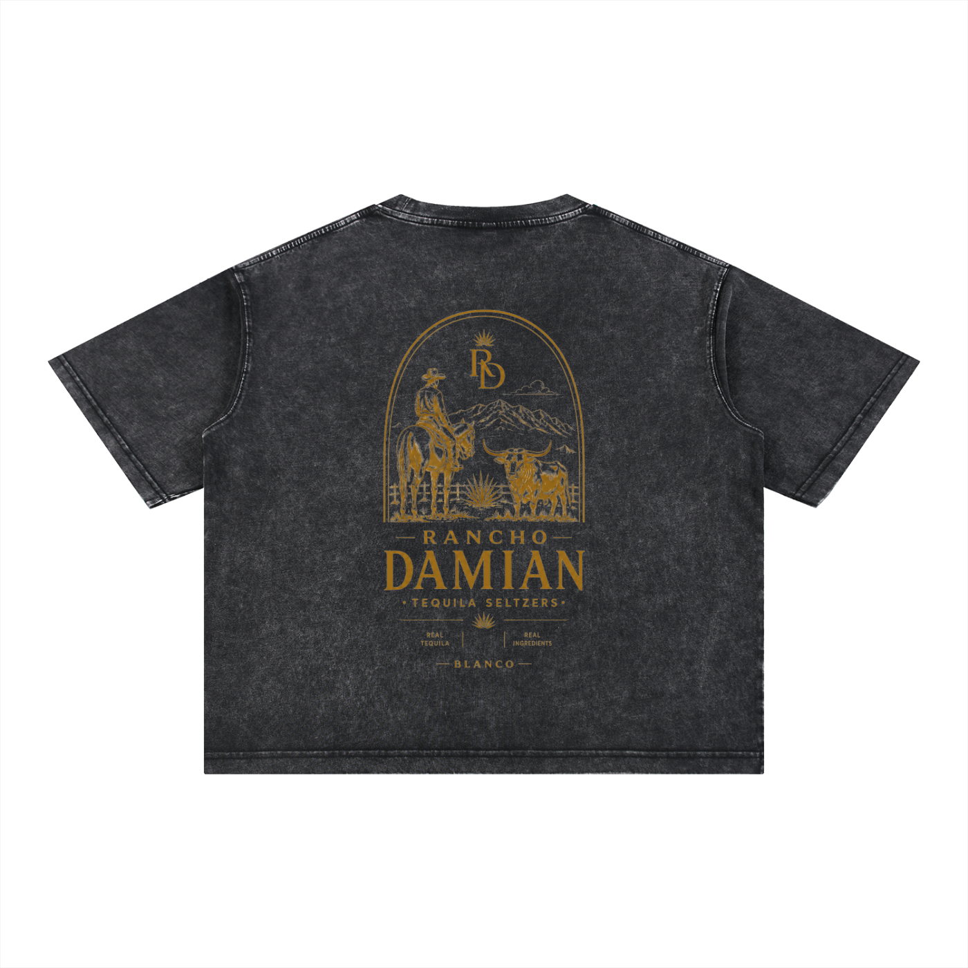 Mineral Wash Boxy Cotton T-Shirt